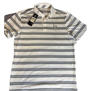 NWT Under Armour Golf Polo Heat Gear Men's Size M Short Sleeve Performance